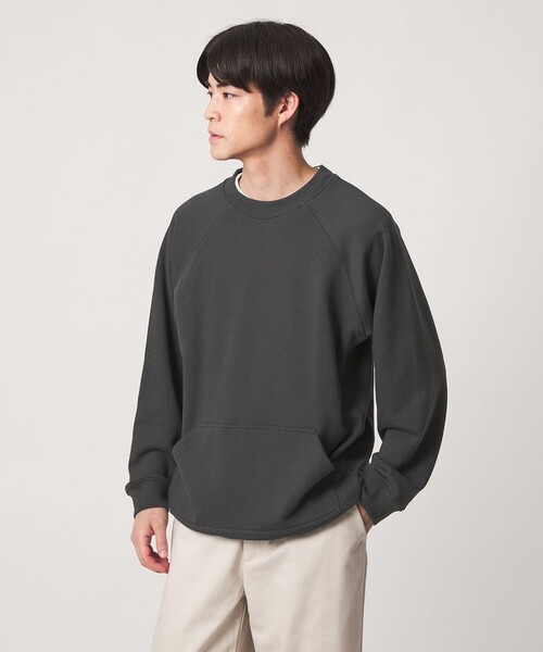 green label relaxing(グリーンレーベルリラクシング)の「【別注】【WEB限定】<3/2 WORKS>クラシック スウェット(スウェット・メンズ・パープル/ダークブラウン/ライトグレー/ダークグレー/ピンク・S/XL/L/M)」の3枚目の写真