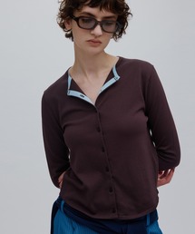 Ameri（アメリ）の「LOW BASIC COMPACT KNIT CARDIGAN（カーディガン/ボレロ）」