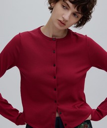 Ameri（アメリ）の「LOW BASIC COMPACT KNIT CARDIGAN（カーディガン/ボレロ）」