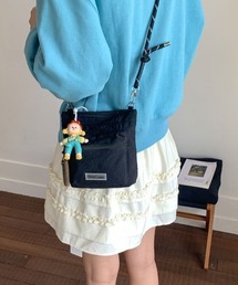 フロントポケットスクエアミニショルダーバッグ