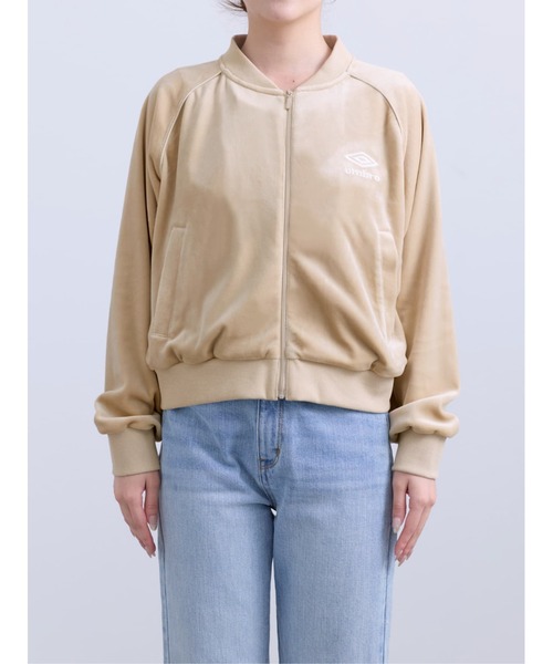 COHINA(コヒナ)の「【COHINA ×UMBRO】ベロアジャケット 【低身長・小柄女性】(その他アウター・レディース・ベージュ/チャコール/ブラウン・ONE SIZE)」の6枚目の写真