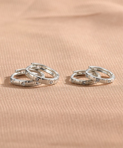 almo(アルモ)の「【466923】デザインフープピアス(RO)(ピアス(両耳用)・レディース・シルバー・SMALL/MEDIUM)」の8枚目の写真