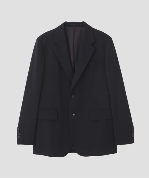 YLEVE(イレーヴ)の「YLEVE / 2/72 WOOL TRICHOTINE JACKET(テーラードジャケット・レディース・ネイビー・2/0/1)」の1枚目の写真
