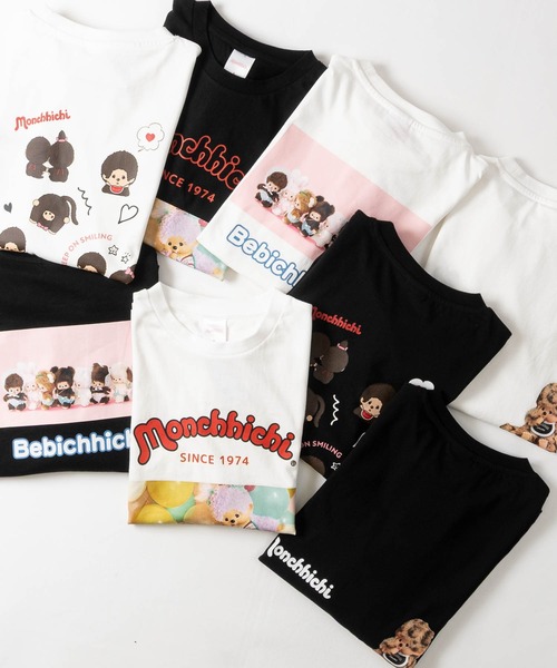 JOHN'S CLOSET（ジョンズクローゼット）の「【k】〔Monchhichi /モンチッチ〕アソートデザイン プリント ロンT レディース/フリーサイズ（Tシャツ/カットソー・レディース・ブラック系/ホワイト系3/ブラック系3/ホワイト系2/オフホワイト/ホワイト系/ブラック/ブラック系2・FREE）」の20枚目の写真