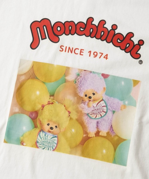 JOHN'S CLOSET（ジョンズクローゼット）の「【k】〔Monchhichi /モンチッチ〕アソートデザイン プリント ロンT レディース/フリーサイズ（Tシャツ/カットソー・レディース・ブラック系/ホワイト系3/ブラック系3/ホワイト系2/オフホワイト/ホワイト系/ブラック/ブラック系2・FREE）」の10枚目の写真