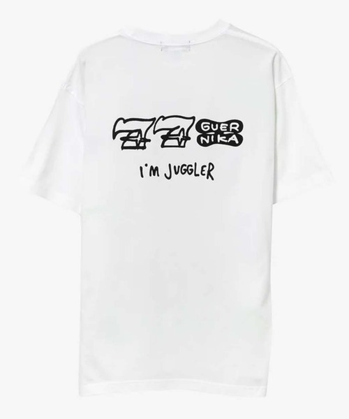 ROYAL FLASH(ロイヤルフラッシュ)の「guernika/ゲルニカ/トラっぴPaint T-shirt(Tシャツ/カットソー・メンズ・ホワイト・L/2XL/XL)」の2枚目の写真