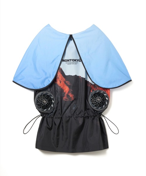 NON TOKYO(ノントーキョー)の「NON TOKYO/ノントーキョー/TECH FAN VESTテックファンベスト(ベスト・レディース・グリーン・F)」の9枚目の写真