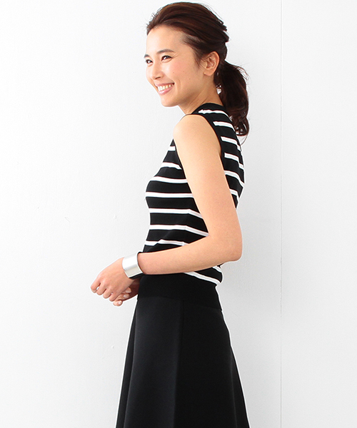 BEAMS LIGHTS Women's(ビームスライツ ウィメンズ)の「BEAMS LIGHTS / サーブルニット ノースリーブプルオーバー(ニット/セーター・レディース・オフホワイト/その他1/その他2・ONE SIZE)」の5枚目の写真