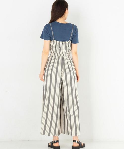 Another Edition(アナザーエディション)の「ストライプオールインワン/AEBC KHADHI STRP AIO◆(つなぎ/オールインワン・レディース・ブラック/ベージュ・フリー)」の12枚目の写真