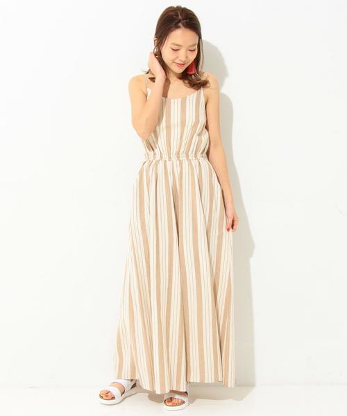 Another Edition(アナザーエディション)の「ストライプオールインワン/AEBC KHADHI STRP AIO◆(つなぎ/オールインワン・レディース・ブラック/ベージュ・フリー)」の18枚目の写真