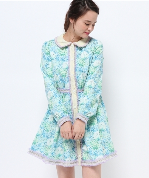 fafa(フェフェ)の「PERLA|ワンピース(ワンピース・レディース・グリーン系その他・MEDIUM/SMALL)」の1枚目の写真