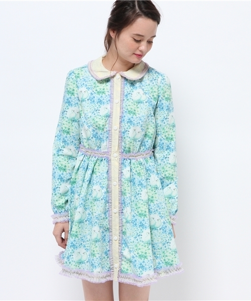 fafa(フェフェ)の「PERLA|ワンピース(ワンピース・レディース・グリーン系その他・MEDIUM/SMALL)」の2枚目の写真