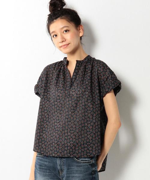 coen（コーエン）の「フラワープリントスキッパーブラウス（シャツ/ブラウス・レディース・オフホワイト/ブラック・FREE）」の2枚目の写真