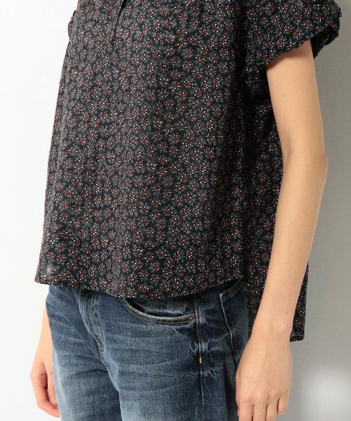 coen（コーエン）の「フラワープリントスキッパーブラウス（シャツ/ブラウス・レディース・オフホワイト/ブラック・FREE）」の7枚目の写真