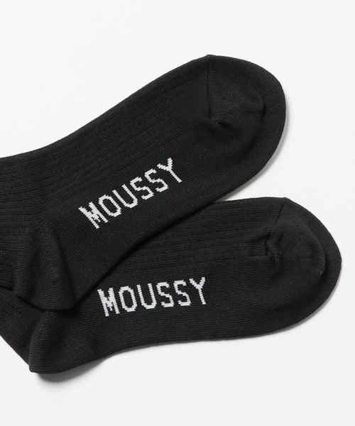 MOUSSY（マウジー）の「MESSAGE LINE SOCKS（ソックス/靴下・レディース・レッド系その他/ホワイト系その他/ブラック系その他・FREE）」の5枚目の写真