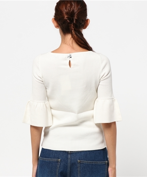 PROPORTION BODY DRESSING（プロポーションボディドレッシング）の「【AneCan10月号掲載】ソリストヒート袖チューリップニット（ニット/セーター・レディース・ホワイト系その他/ボルドー/ピンク/ブラック・3/2）」の9枚目の写真