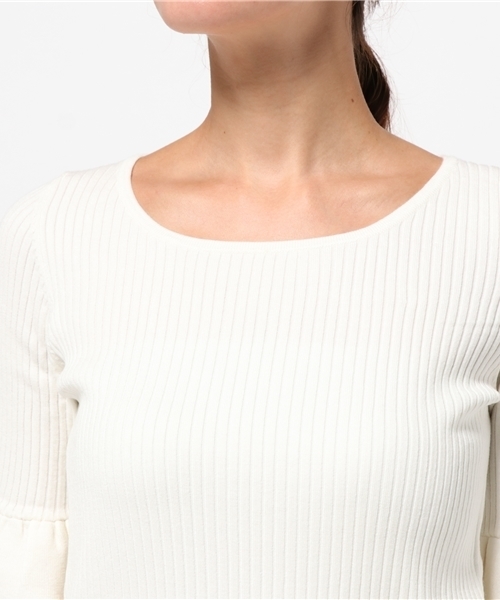 PROPORTION BODY DRESSING（プロポーションボディドレッシング）の「【AneCan10月号掲載】ソリストヒート袖チューリップニット（ニット/セーター・レディース・ホワイト系その他/ボルドー/ピンク/ブラック・3/2）」の10枚目の写真