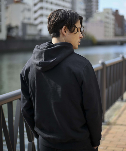 Denime(ドゥニーム)の「ヘビー裏毛プルオーバーパーカー(パーカー・メンズ・ブラック/グリーン/ホワイト/グレー/ワイン/ネイビー・X-LARGE/SMALL/MEDIUM/LARGE)」の21枚目の写真