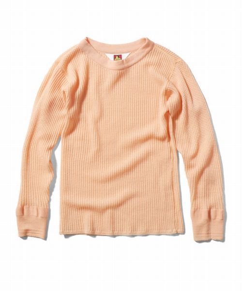 BEN DAVIS(ベンデイビス)の「BEN DAVIS MARKET STREET THERMAL CREW SWEATER -made in japan-(Tシャツ/カットソー・レディース・ヘザーグレー/ナチュラル/オレンジ/ネイビー/ブラック/オリーブ・1/2)」の18枚目の写真