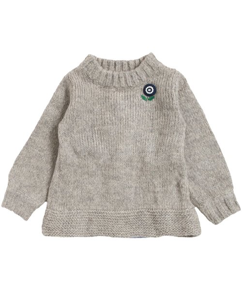 Seraph(セラフ)の「後ろ切り替えニットセーター(ニット/セーター・キッズ・マスタード/キナリ/グレー・140/120/130/90/110/100/80/95)」の7枚目の写真