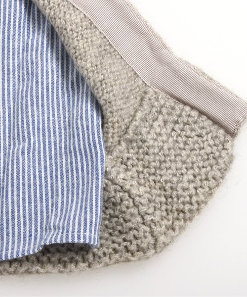 Seraph(セラフ)の「後ろ切り替えニットセーター(ニット/セーター・キッズ・マスタード/キナリ/グレー・140/120/130/90/110/100/80/95)」の8枚目の写真