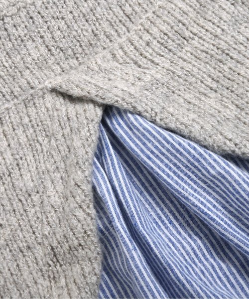 Seraph(セラフ)の「後ろ切り替えニットセーター(ニット/セーター・キッズ・マスタード/キナリ/グレー・140/120/130/90/110/100/80/95)」の9枚目の写真