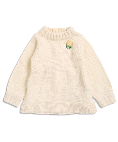 Seraph(セラフ)の「後ろ切り替えニットセーター(ニット/セーター・キッズ・マスタード/キナリ/グレー・140/120/130/90/110/100/80/95)」の10枚目の写真