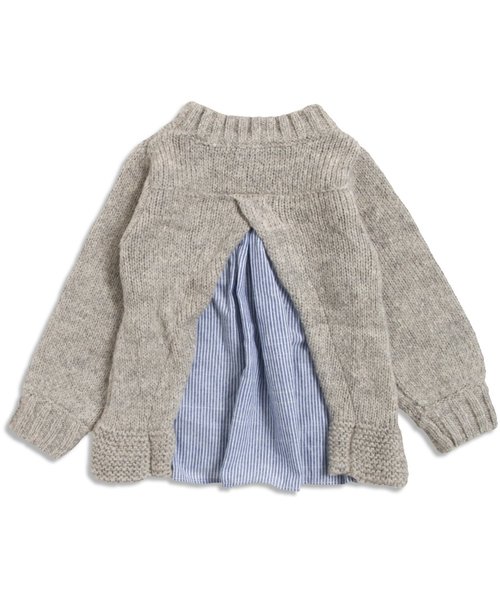 Seraph(セラフ)の「後ろ切り替えニットセーター(ニット/セーター・キッズ・マスタード/キナリ/グレー・140/120/130/90/110/100/80/95)」の11枚目の写真