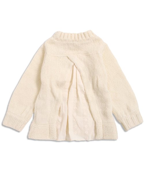 Seraph(セラフ)の「後ろ切り替えニットセーター(ニット/セーター・キッズ・マスタード/キナリ/グレー・140/120/130/90/110/100/80/95)」の12枚目の写真