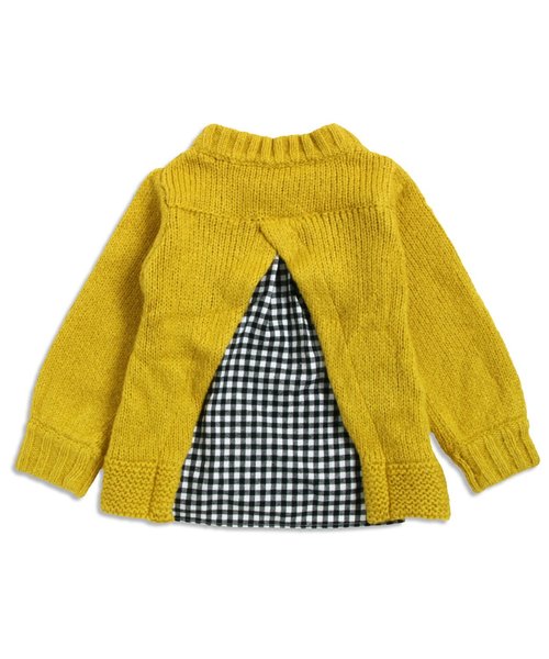 Seraph(セラフ)の「後ろ切り替えニットセーター(ニット/セーター・キッズ・マスタード/キナリ/グレー・140/120/130/90/110/100/80/95)」の13枚目の写真