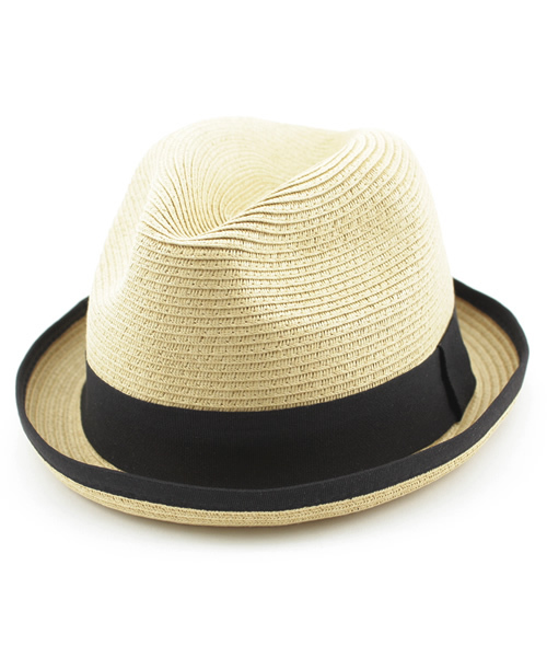 AZUL by moussy（アズールバイマウジー）の「ﾍﾟｰﾊﾟｰﾌﾞﾗｲﾄﾞﾊﾟｲﾋﾟﾝｸﾞﾊｯﾄ（ハット・メンズ・ブラック/ブラウン/ベージュ・FREE）」の3枚目の写真