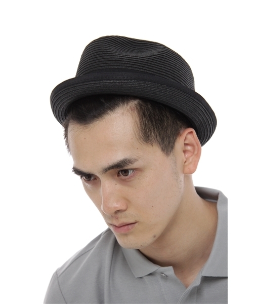 AZUL by moussy（アズールバイマウジー）の「ﾍﾟｰﾊﾟｰﾌﾞﾗｲﾄﾞﾊﾟｲﾋﾟﾝｸﾞﾊｯﾄ（ハット・メンズ・ブラック/ブラウン/ベージュ・FREE）」の10枚目の写真