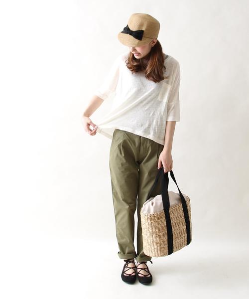 coen（コーエン）の「テープかごバッグBIG（かごバッグ・レディース・ブラック/ゴールド・FREE）」の10枚目の写真