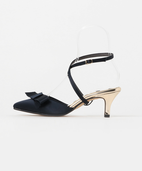 LE TALON（ルタロン）の「GRISE 6cm2WAYリボンアンクルベルト◆（パンプス・レディース・ブルー系その他/ネイビー/アイボリー/イエロー・37/36.5/37.5/36/35.5）」の5枚目の写真