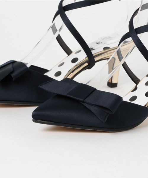 LE TALON（ルタロン）の「GRISE 6cm2WAYリボンアンクルベルト◆（パンプス・レディース・ブルー系その他/ネイビー/アイボリー/イエロー・37/36.5/37.5/36/35.5）」の9枚目の写真