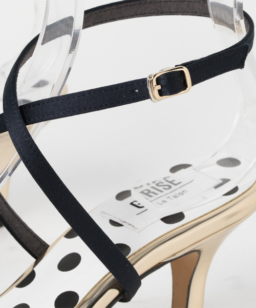 LE TALON（ルタロン）の「GRISE 6cm2WAYリボンアンクルベルト◆（パンプス・レディース・ブルー系その他/ネイビー/アイボリー/イエロー・37/36.5/37.5/36/35.5）」の10枚目の写真