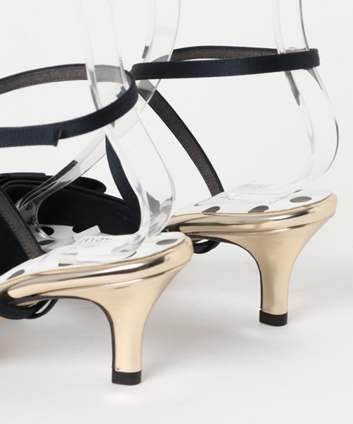 LE TALON（ルタロン）の「GRISE 6cm2WAYリボンアンクルベルト◆（パンプス・レディース・ブルー系その他/ネイビー/アイボリー/イエロー・37/36.5/37.5/36/35.5）」の11枚目の写真