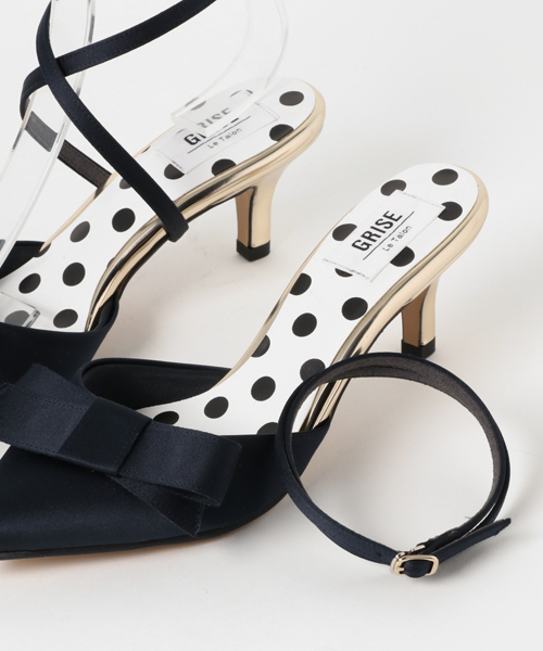 LE TALON（ルタロン）の「GRISE 6cm2WAYリボンアンクルベルト◆（パンプス・レディース・ブルー系その他/ネイビー/アイボリー/イエロー・37/36.5/37.5/36/35.5）」の12枚目の写真