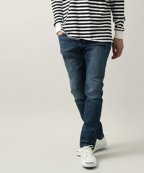 WEGO（ウィゴー）の「WEGO/【WEB限定】ストレッチデニムスキニーパンツ（デニムパンツ・メンズ・インディゴブルー/ダークインディゴブルー・SMALL/MEDIUM/LARGE）」の5枚目の写真