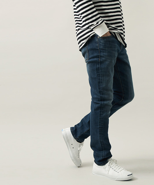 WEGO（ウィゴー）の「WEGO/【WEB限定】ストレッチデニムスキニーパンツ（デニムパンツ・メンズ・インディゴブルー/ダークインディゴブルー・SMALL/MEDIUM/LARGE）」の7枚目の写真