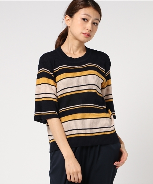 archives（アルシーヴ）の「リブプルオーバー（ニット/セーター・レディース・オフホワイト/グレー/ネイビー/レッド系その他・MEDIUM）」の3枚目の写真