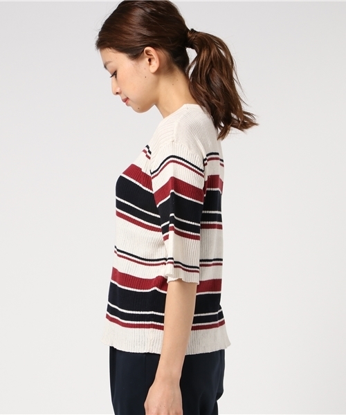 archives（アルシーヴ）の「リブプルオーバー（ニット/セーター・レディース・オフホワイト/グレー/ネイビー/レッド系その他・MEDIUM）」の7枚目の写真