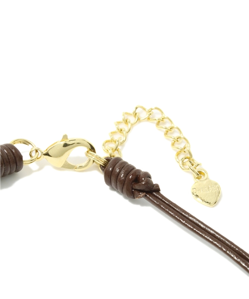 ROSE BUD(ローズバッド)の「(NAKAMOL)CNX762 NECKLACE(ネックレス・レディース・ゴールド×ブラウン・ONESIZE)」の3枚目の写真