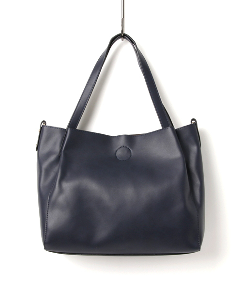 VitaFelice(ヴィータフェリーチェ)の「インナーバッグ付き2wayトートバッグ(トートバッグ・レディース・ブラック/ネイビー/アイボリー/モカ/キャメル/ワイン/グレー/マスタード/ホワイト系その他/イエロー系その他/ブルー系その他/ブラウン系その他/イエロー系その他2/グレー系その他/ブラック系その他/レッド系その他/ブルー系その他2/グリーン/グリーン系その他/ライトグレー/イエロー系その他3/グレー系その他2/ブルー系その他3/ブラウン系その他2/ブラック系その他2/ホワイト系その他2/ブロンズ/バーガンディー/ブラウン/チョコ/ベージュ系・FREE)」の19枚目の写真