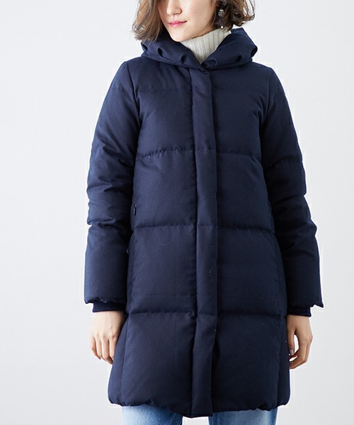 スーパービューティー　ダウンコート　ボリュームカラー　スパンコール　ネイビー　L STUDIOUS（ステュディオス）の「【STUDIOUS】《WEB限定》ボリューム