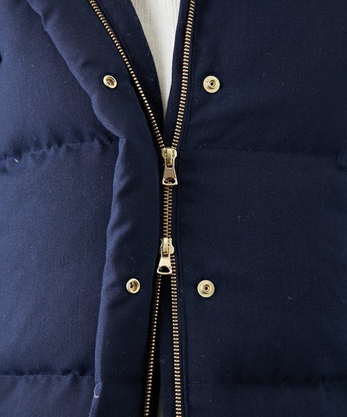 STUDIOUS（ステュディオス）の「【STUDIOUS】《WEB限定》ボリュームカラーロングダウンコート（ダウンジャケット/コート・レディース・グレー/ネイビー・0/1）」の3枚目の写真