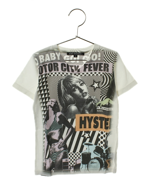 JOEY HYSTERIC（ジョーイヒステリック）の「BRING ME MUSIC pt VネックT-SH（Tシャツ/カットソー・キッズ・ホワイト/グレー・X-SMALL/SMALL/MEDIUM）」の2枚目の写真
