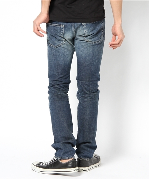HYSTERIC GLAMOUR（ヒステリックグラマー）の「VCR加工デニム スリムストレートPT（デニムパンツ・メンズ・インディゴブルー・28inch/30inch/32inch/34inch）」の3枚目の写真