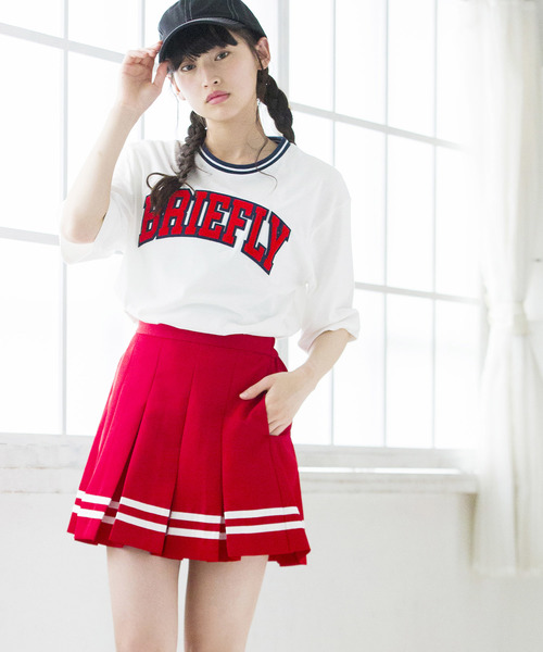 VIVETTA ヴィヴェッタ Red velvet パネル プリーツ スカート