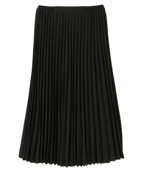 AMERICAN HOLIC（アメリカンホリック）の「無地プリーツロングスカート（スカート・レディース・杢グレー/マスタード/ブラウン/ボルドー/グリーン/ブラック・FREE）」の8枚目の写真